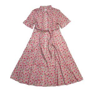 J.Crew Petite Belted Shirtdress in Liberty ® Danjo Floral Button Down 10P